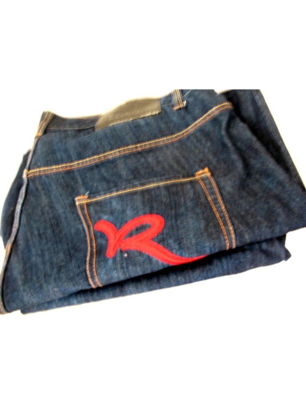 Vintage Rocawear Jeans Mens 44x34 Blue Wide Leg Baggy Streetwear Denim Y2K 90S - Picture 6 of 7